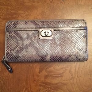 Coach zip around wallet